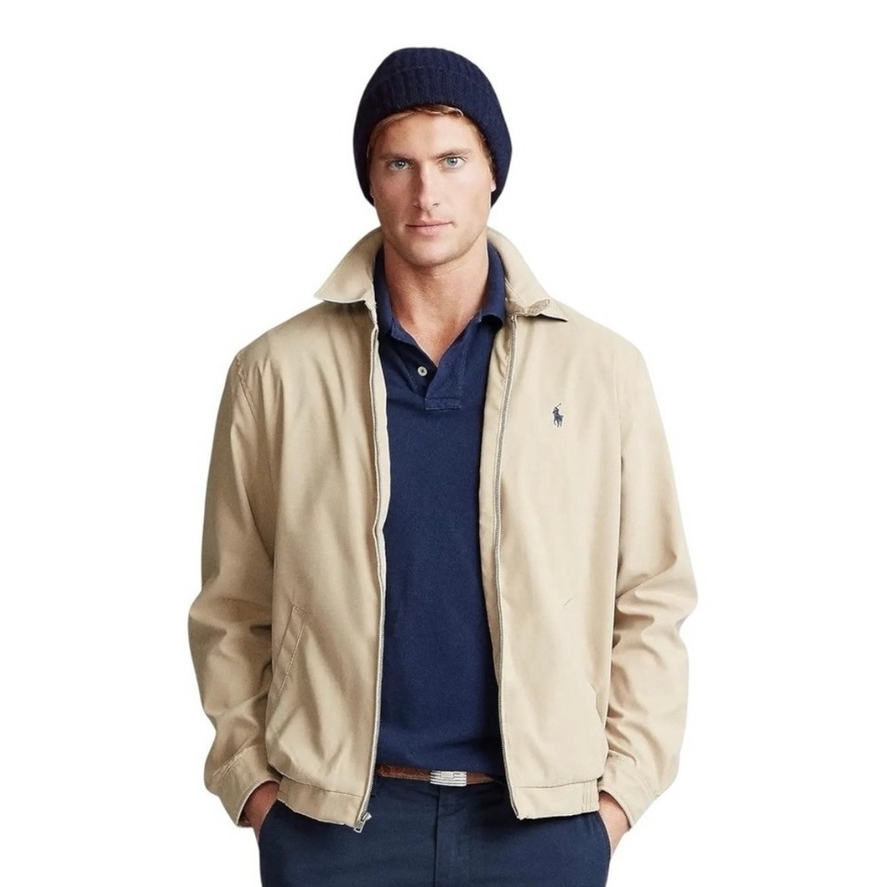 Polo Ralph Lauren Bi-Swing Jacket Collared Full Zip Khaki XL